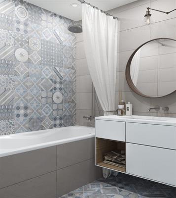 10 friss és stílusos fürdőszobai ötlet - csempék, színek, minták